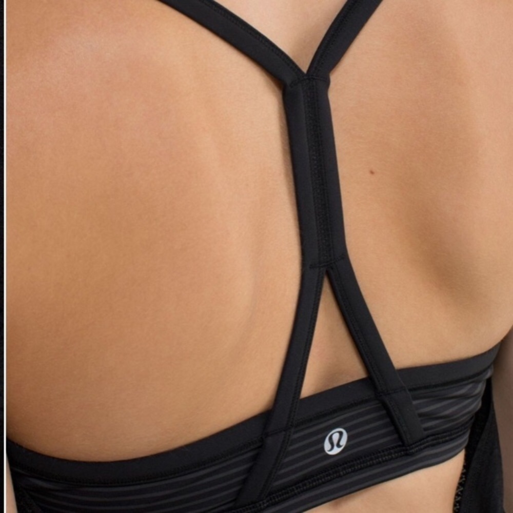 L.Lululemon C.Y.B Tank Black / Hyper Stripe Black - Picture 3 of 16